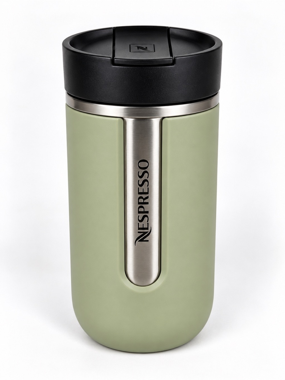 Nespresso Nomad Travel Mug Sage Green 300ml Stainless Steel Coffee Tumbler